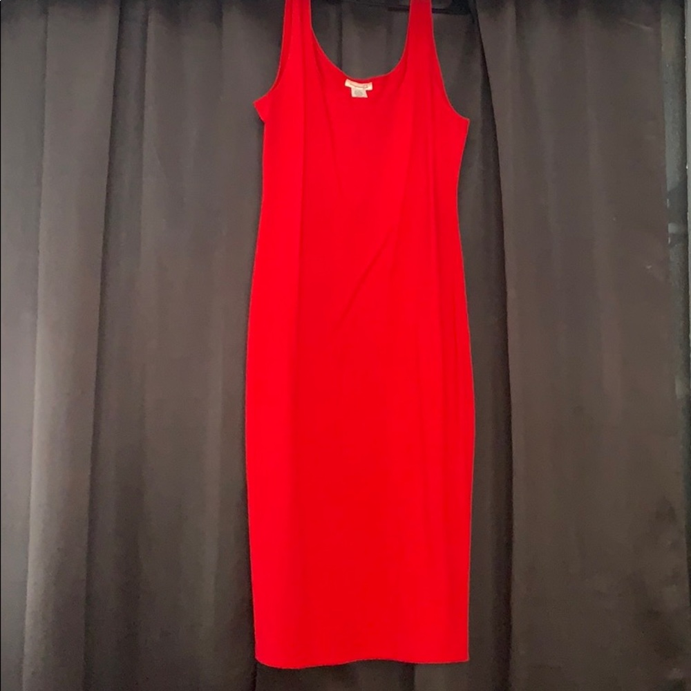 Midi Red Dress